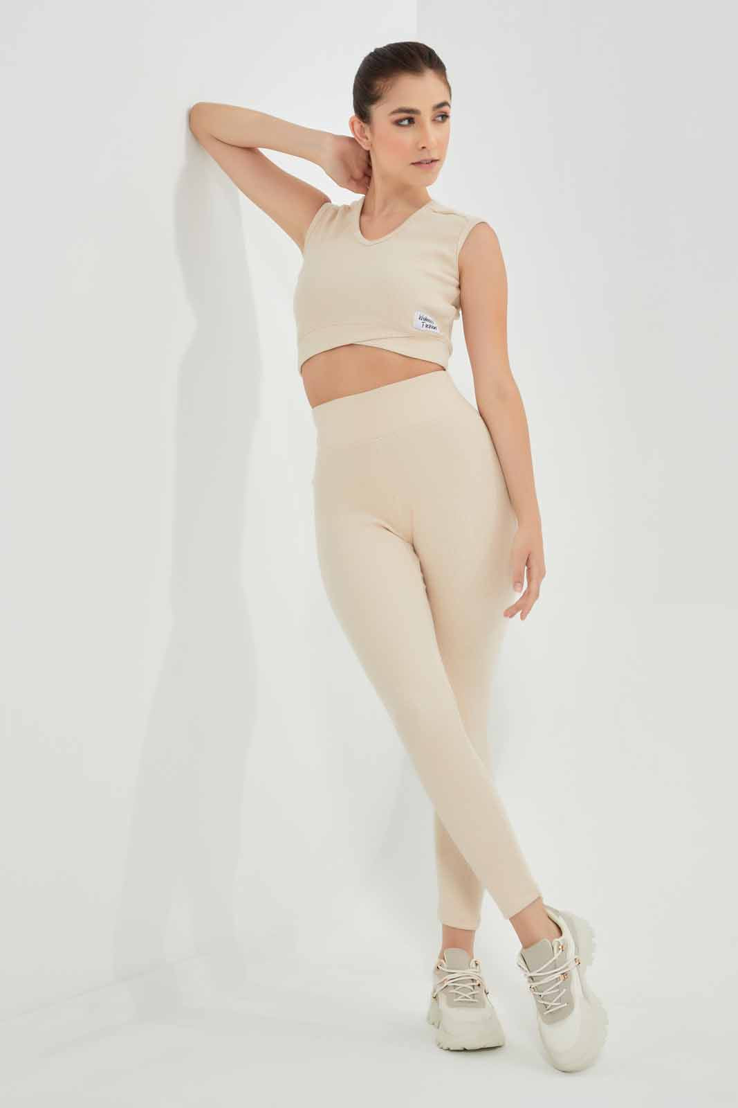 Redtag-Beige-Nude-BCI-Plain-Vest-Category:T-Shirts,-Colour:Beige,-Deals:New-In,-Filter:Women's-Clothing,-New-In-Women,-Non-Sale,-Section:Women,-W22O,-Women-T-Shirts-Women's-