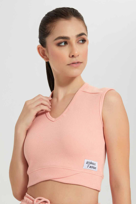 Redtag-Orange-Coral-BCI-Plain-Vest-Category:T-Shirts,-Colour:Orange,-Deals:New-In,-Filter:Women's-Clothing,-New-In-Women-APL,-Non-Sale,-Section:Women,-W22O,-Women-T-Shirts-Women's-