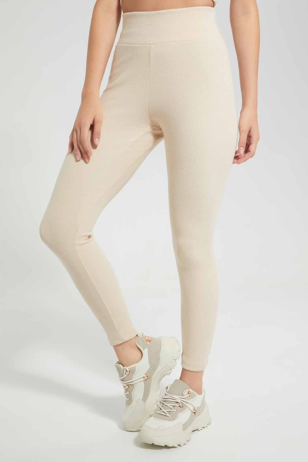 Redtag-Beige-Nude-Bci-Plain-Legging-Category:Joggers,-Colour:Beige,-Deals:New-In,-Filter:Women's-Clothing,-New-In-Women,-Non-Sale,-Section:Women,-W22O,-Women-Joggers-Women's-