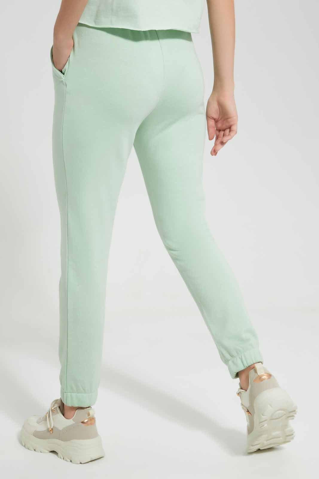 Redtag-Green-Sage-BCI-Plain-Jogger-Category:Joggers,-Colour:Green,-Deals:New-In,-Filter:Women's-Clothing,-New-In-Women,-Non-Sale,-Section:Women,-W22O,-Women-Joggers-Women's-