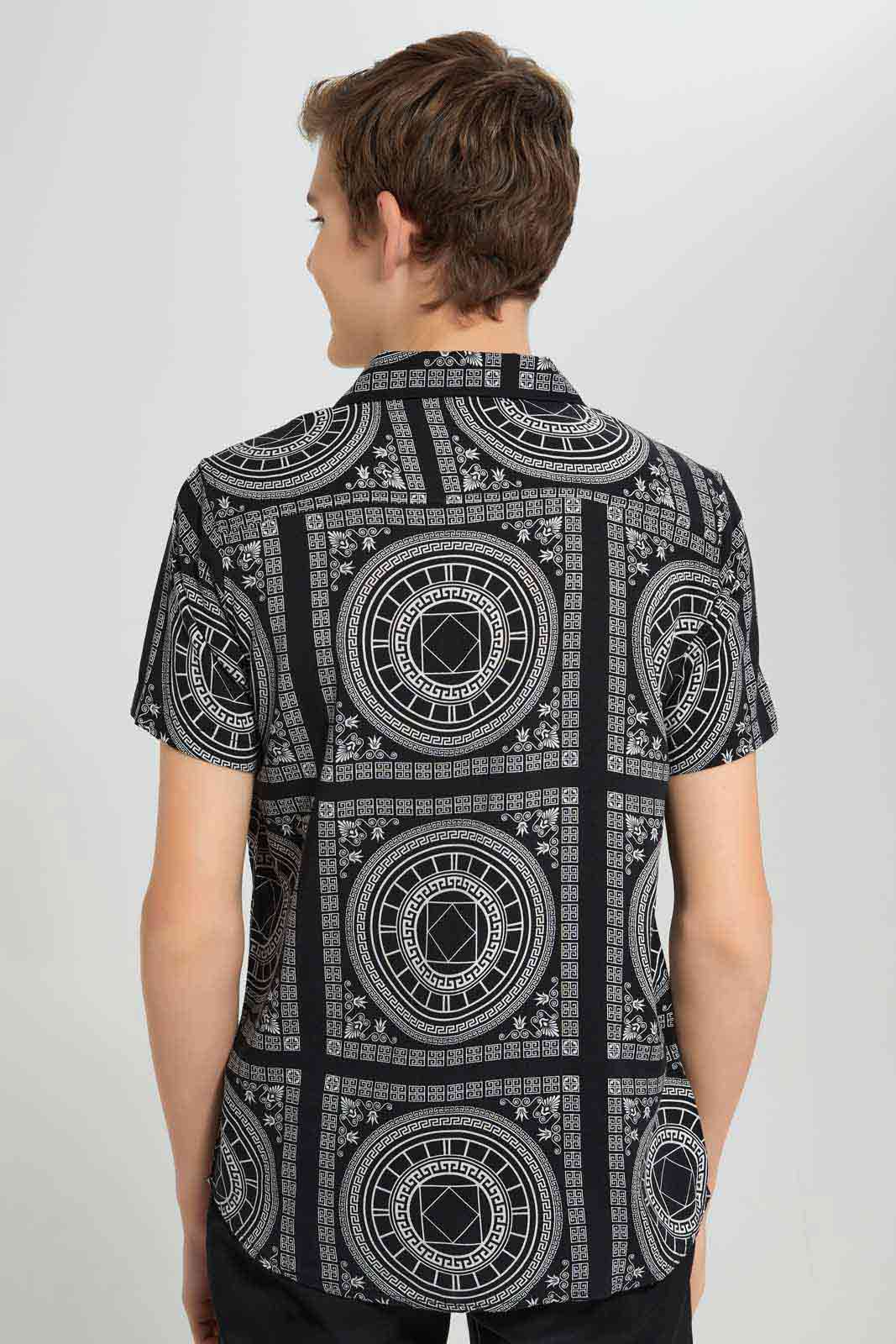 Redtag-Black-AOP-Shirt-BSR-Shirts,-Category:Shirts,-Colour:Black,-Deals:New-In,-EID,-Filter:Senior-Boys-(9-to-14-Yrs),-New-In-BSR-APL,-Non-Sale,-Section:Boys-(0-to-14Yrs),-W22O-Senior-Boys-9 to 14 Years