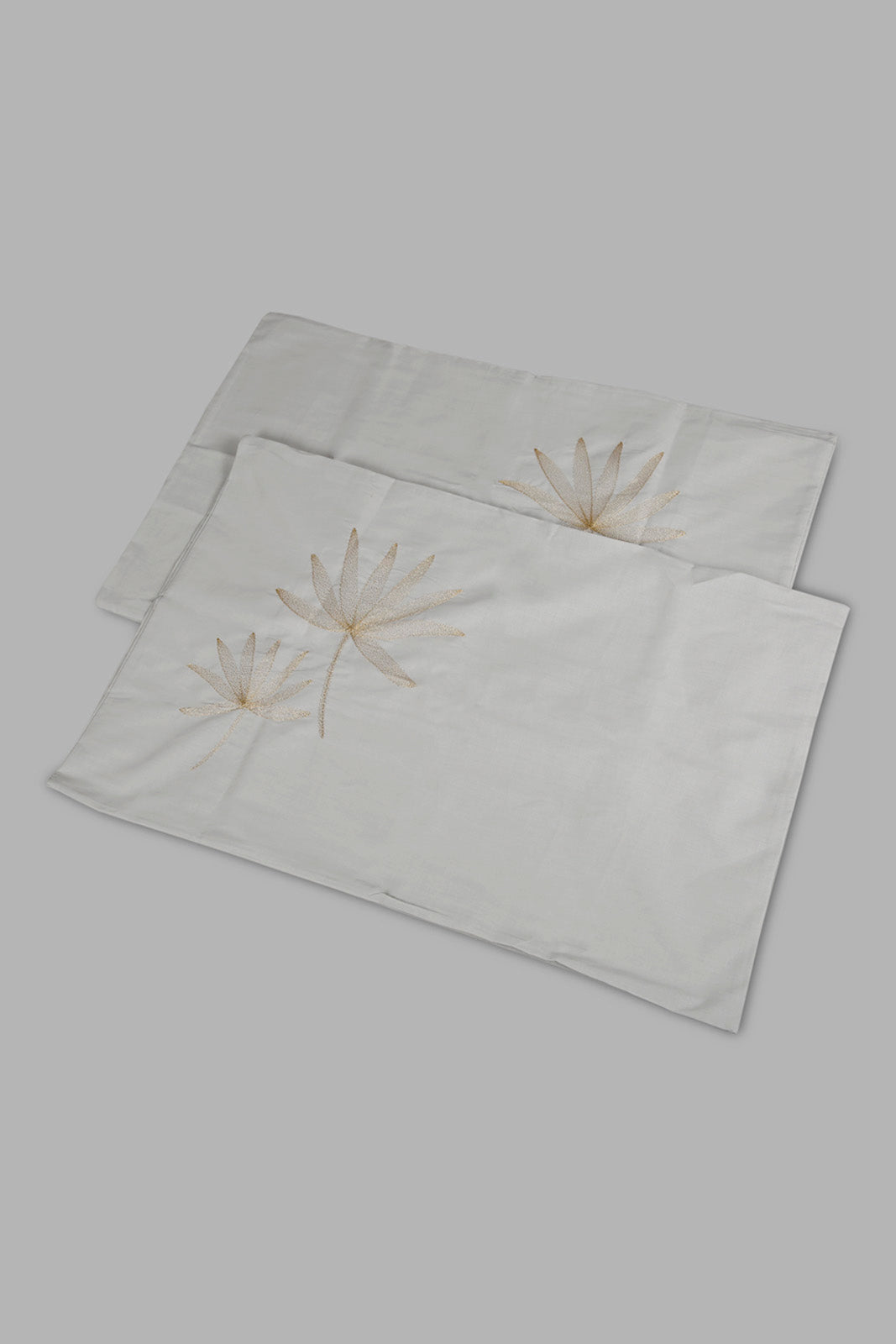 Redtag-Grey-3-Piece-Floral-Embroidery-Duvet-Cover-Set-(King-Size)-Category:Duvet-Covers,-Colour:Grey,-Deals:New-In,-Elsa,-Filter:Home-Bedroom,-HMW-BED-Duvet-Covers,-New-In-HMW-BED,-Non-Sale,-Section:Homewares,-W22O-Home-Bedroom-