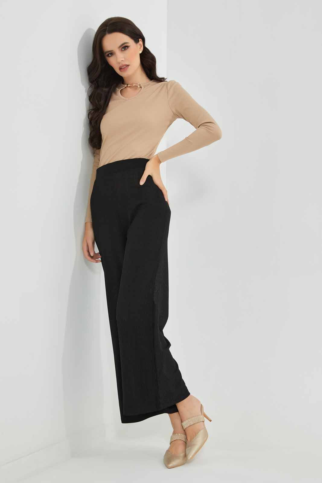 Redtag-Beige-Bodycon-Top-With-Stylised-Neckline-Category:Blouses,-Colour:Beige,-Deals:New-In,-EID,-Filter:Women's-Clothing,-New-In-Women-APL,-Non-Sale,-Section:Women,-W22O,-Women-Blouses-Women's-