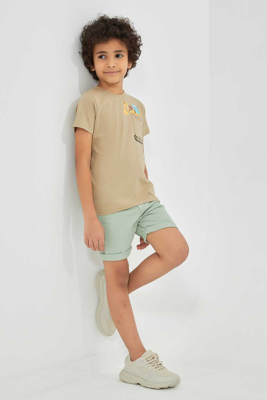 Redtag-Mint-Chino-Shorts-BOY-Shorts,-Category:Shorts,-Colour:Mint,-Deals:New-In,-Filter:Boys-(2-to-8-Yrs),-New-In-BOY-APL,-Non-Sale,-Section:Boys-(0-to-14Yrs),-VLM,-W22O-Boys-2 to 8 Years