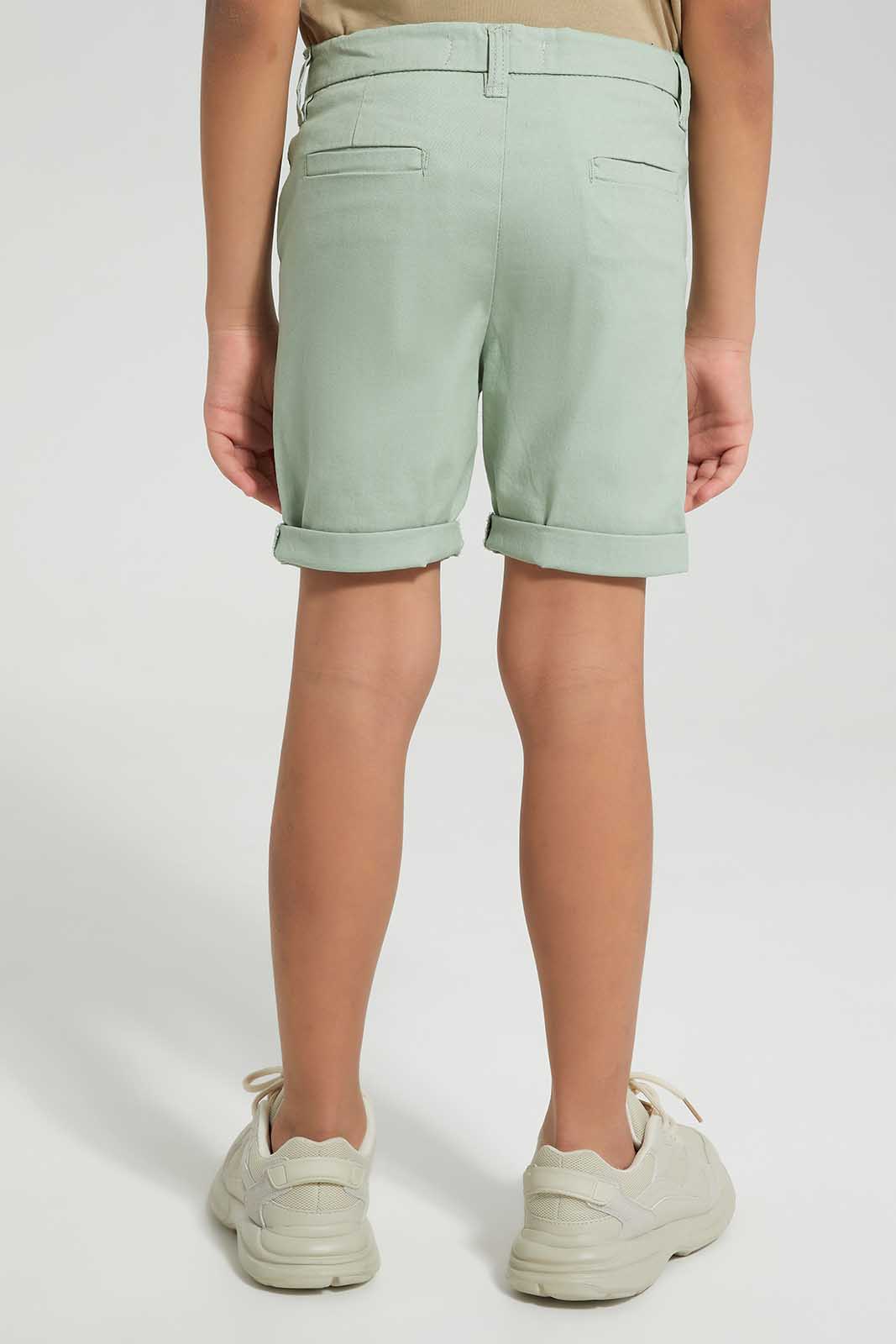 Redtag-Mint-Chino-Shorts-BOY-Shorts,-Category:Shorts,-Colour:Mint,-Deals:New-In,-Filter:Boys-(2-to-8-Yrs),-New-In-BOY-APL,-Non-Sale,-Section:Boys-(0-to-14Yrs),-VLM,-W22O-Boys-2 to 8 Years