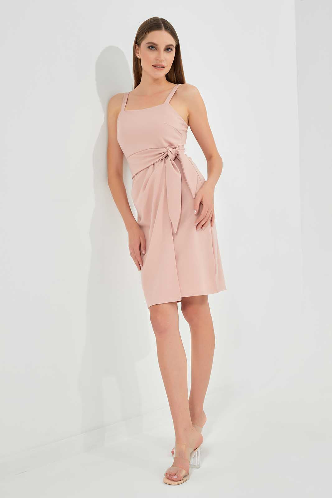 Pink Dress With a Belt