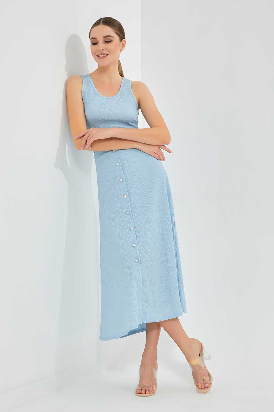 Redtag-BLACK-A-Line-Skirt-Category:Skirts,-Colour:Black,-Deals:New-In,-Filter:Women's-Clothing,-LEC,-LEC-Skirts,-New-In-LEC,-Non-Sale,-Section:Women,-W22O-Women's-