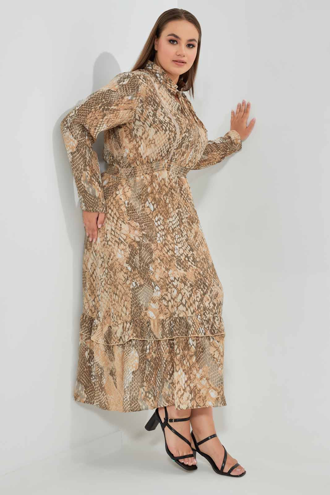 Redtag-Assorted-Animal-Printed-Ruffled-Hem-Dress-Dresses-Women's-