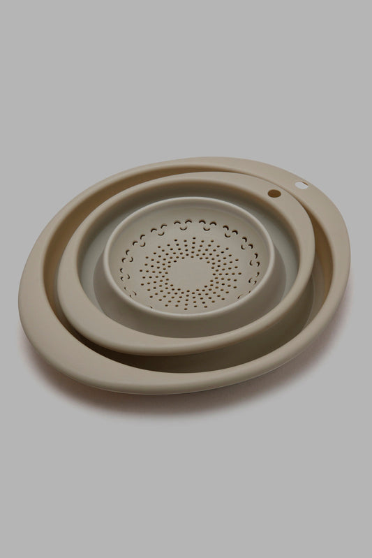 Redtag-Beige-Colander-(2-Piece)-Category:Bakeware,-Colour:Beige,-Deals:New-In,-Filter:Home-Dining,-HMW-DIN-Kitchen-Accessories,-New-In-HMW-DIN,-Non-Sale,-Section:Homewares,-W22A-Home-Dining-