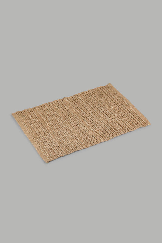 Redtag-Brown-Braided-Jute-Woven-Dhurrie-Category:0,-Colour:Brown,-Deals:New-In,-Filter:Home-Decor,-HMW-HOM-Rugs-&-Door-Mats,-New-In-HMW-HOM,-Non-Sale,-Section:Homewares,-W22A-Home-Decor-