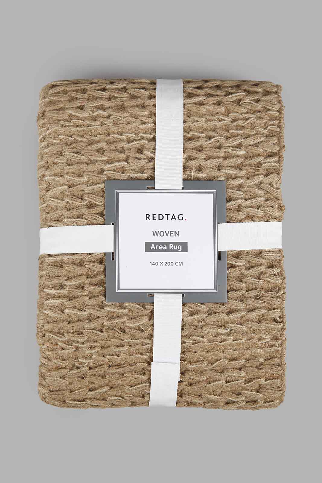 Redtag-Brown-Braided-Jute-Woven-Rug-Category:Rugs,-Colour:Brown,-Deals:New-In,-Filter:Home-Decor,-HMW-HOM-Rugs-&-Door-Mats,-New-In-HMW-HOM,-Non-Sale,-Section:Homewares,-W22A-Home-Decor-