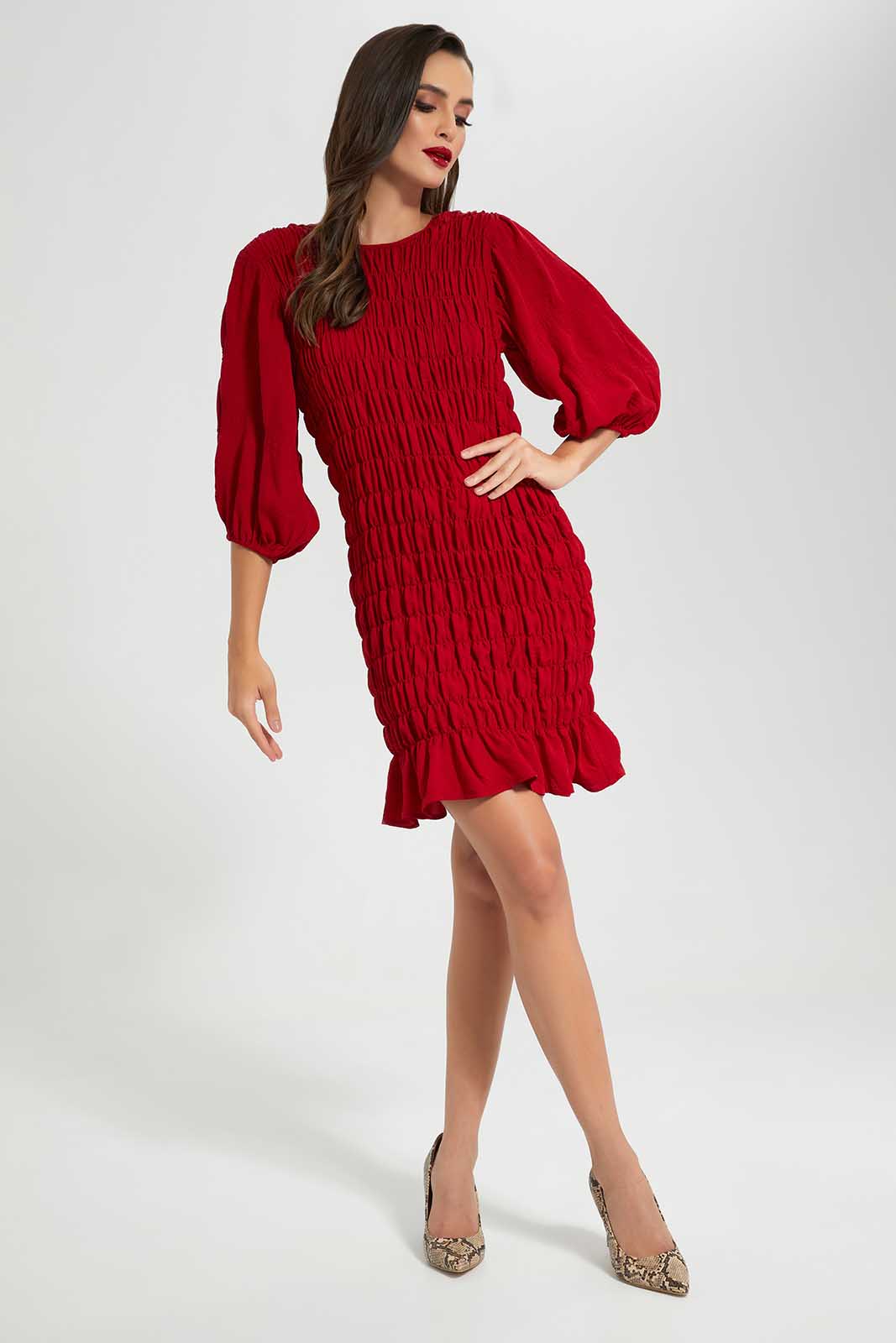 Redtag-Red-Dress-Category:Dresses,-Colour:Red,-Deals:New-In,-Filter:Women's-Clothing,-LDC,-LDC-Dresses,-New-In-LDC-APL,-Non-Sale,-Section:Women,-W22O-Women's-