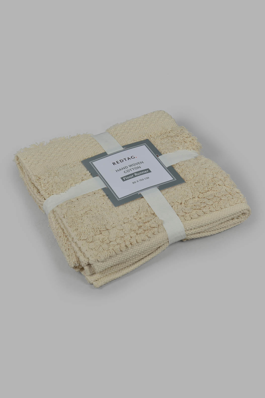 Redtag-Cream-Handwoven-Pattern-Floorrunner-Category:Rugs,-Colour:Cream,-Deals:New-In,-Filter:Home-Decor,-Harmony,-HMW-HOM-Rugs-&-Door-Mats,-New-In-HMW-HOM,-Non-Sale,-S22C,-Section:Homewares-Home-Decor-