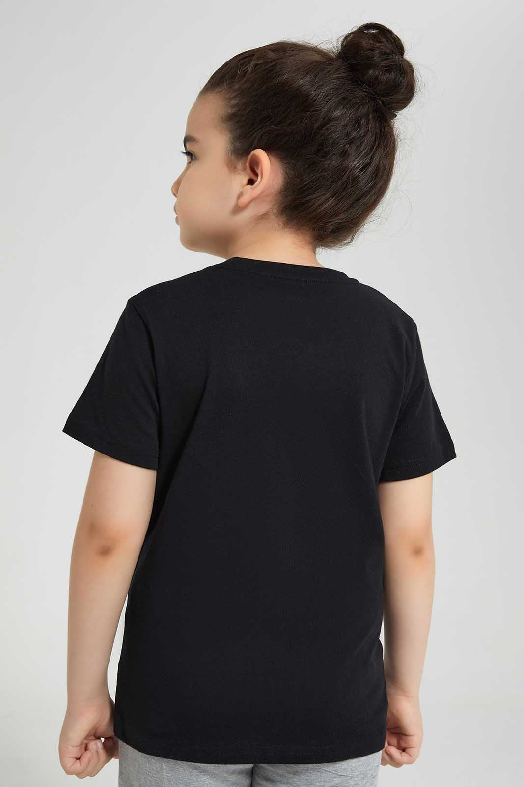 Redtag-Black-Galaxy-Chest-print-SS-T-Shirt-BOY-T-Shirts,-Category:T-Shirts,-Colour:Black,-Deals:New-In,-Filter:Boys-(2-to-8-Yrs),-New-In-BOY-APL,-Non-Sale,-Section:Boys-(0-to-14Yrs),-TBL,-W22O-Boys-2 to 8 Years