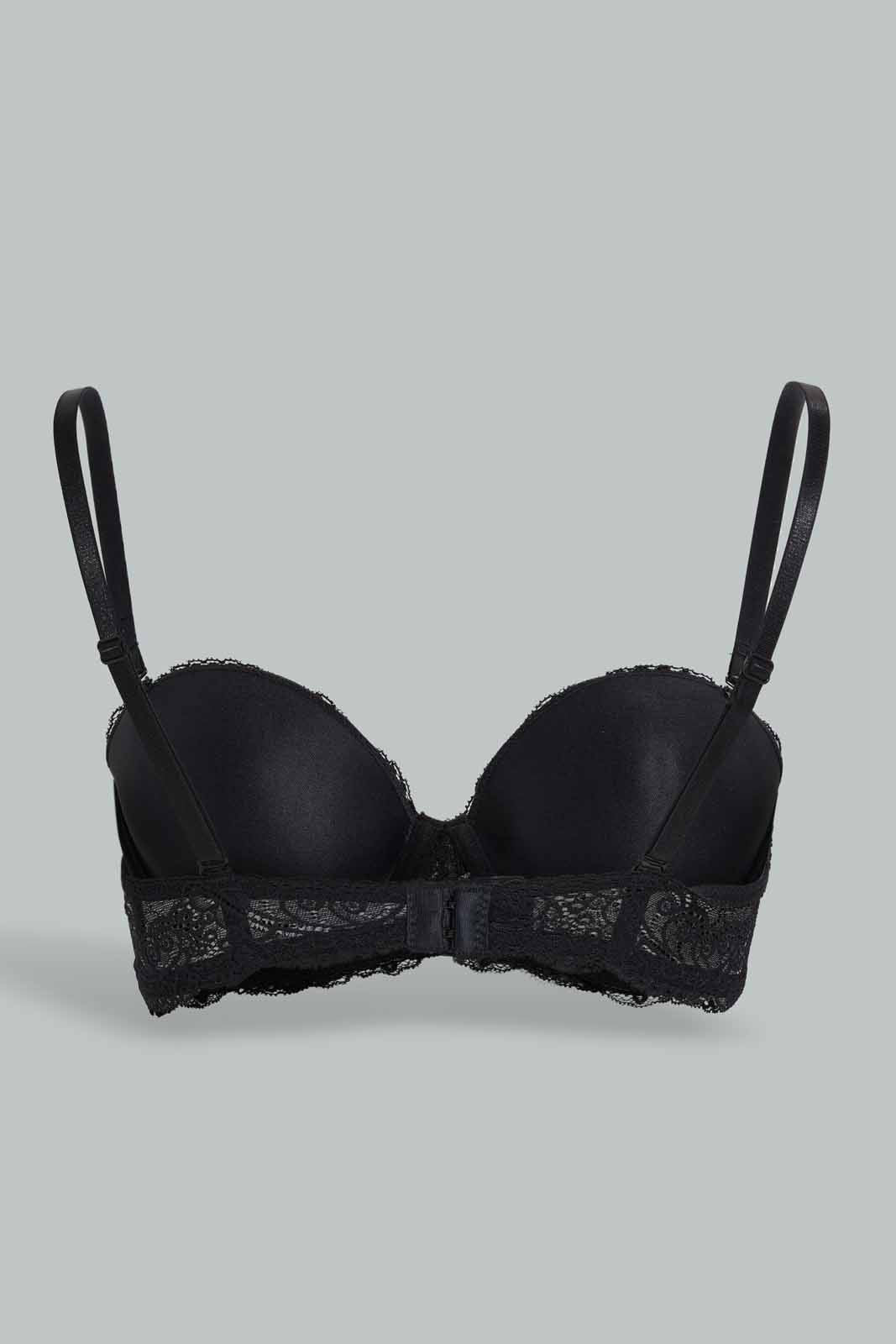 Redtag-Black-Lad-Full-Lace-Balconette-Bra-Category:Bras,-Colour:Black,-Deals:New-In,-Filter:Women's-Clothing,-New-In-Women-APL,-Non-Sale,-Section:Women,-W22O,-Women-Bras--