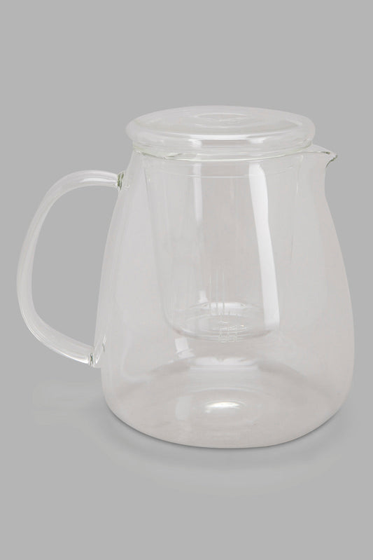 Redtag-Clear-Glass-Teapot-With-Infuser-Category:Tea-Pots,-Colour:Clear,-Deals:New-In,-Filter:Home-Dining,-HMW-DIN-Crockery,-New-In-HMW-DIN,-Non-Sale,-Section:Homewares,-W22O-Home-Dining-