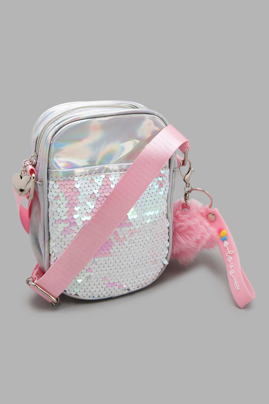 Redtag-Assorted-Multicolour-Sequins-Embellished-Cross-Body-Bag-Category:Bags,-Colour:Assorted,-Filter:Girls-Accessories,-GIR-Bags,-New-In,-New-In-GIR-ACC,-Non-Sale,-Section:Girls-(0-to-14Yrs),-W22O-Girls-