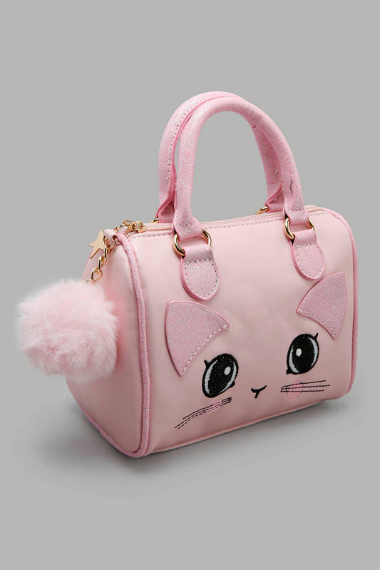 Redtag-Pale-Pink-Colour-Day-Bag-Category:Bags,-Colour:Pink,-Filter:Girls-Accessories,-GIR-Bags,-New-In,-New-In-GIR-ACC,-Non-Sale,-Section:Girls-(0-to-14Yrs),-W22O-Girls-