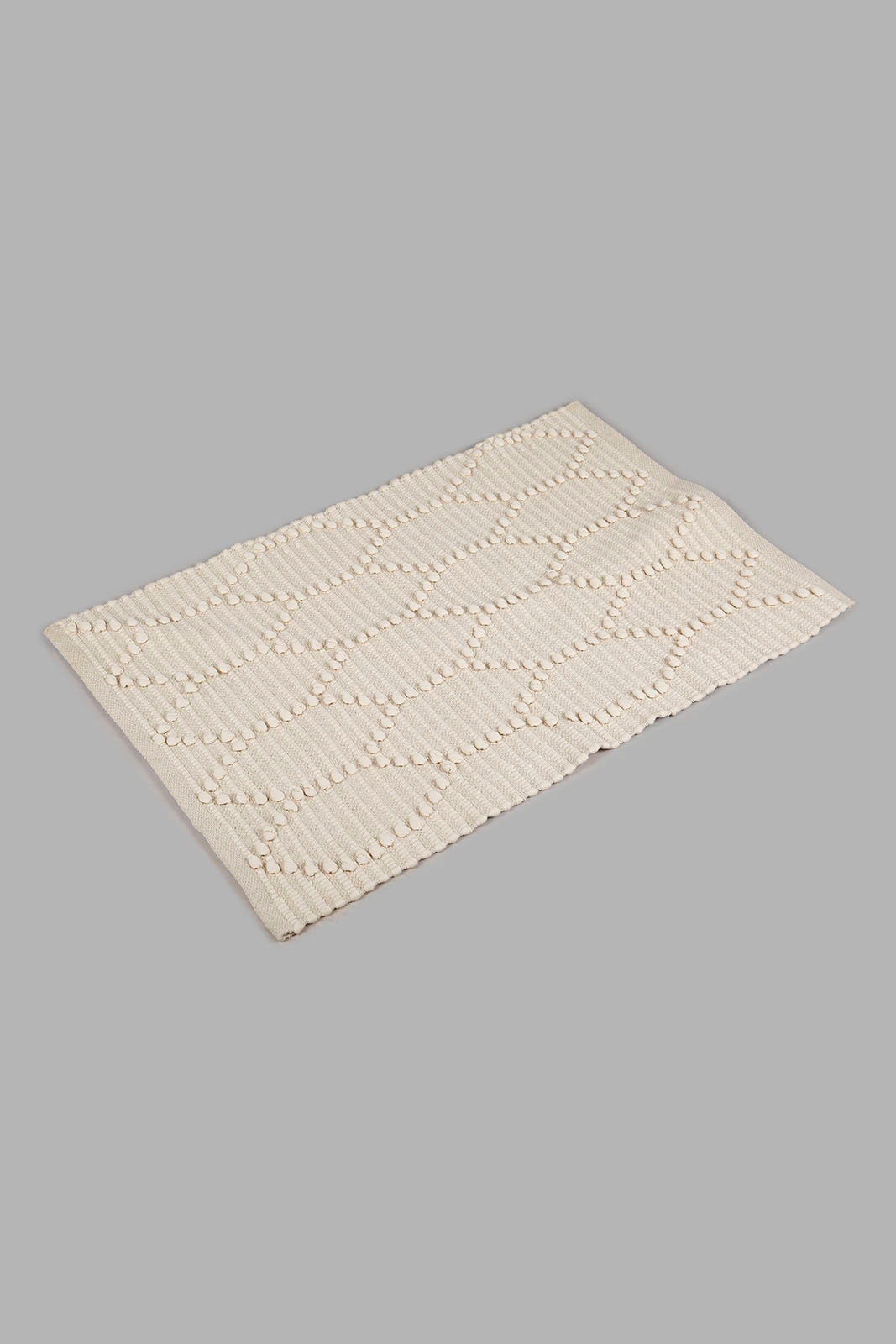 Redtag-White-Cotton-Dotted-Pattern-Dhurrie-Category:Rugs,-Colour:White,-Deals:New-In,-Filter:Home-Decor,-Harmony,-HMW-HOM-Rugs-&-Door-Mats,-New-In-HMW-HOM,-Non-Sale,-Section:Homewares,-W22A-Home-Decor-