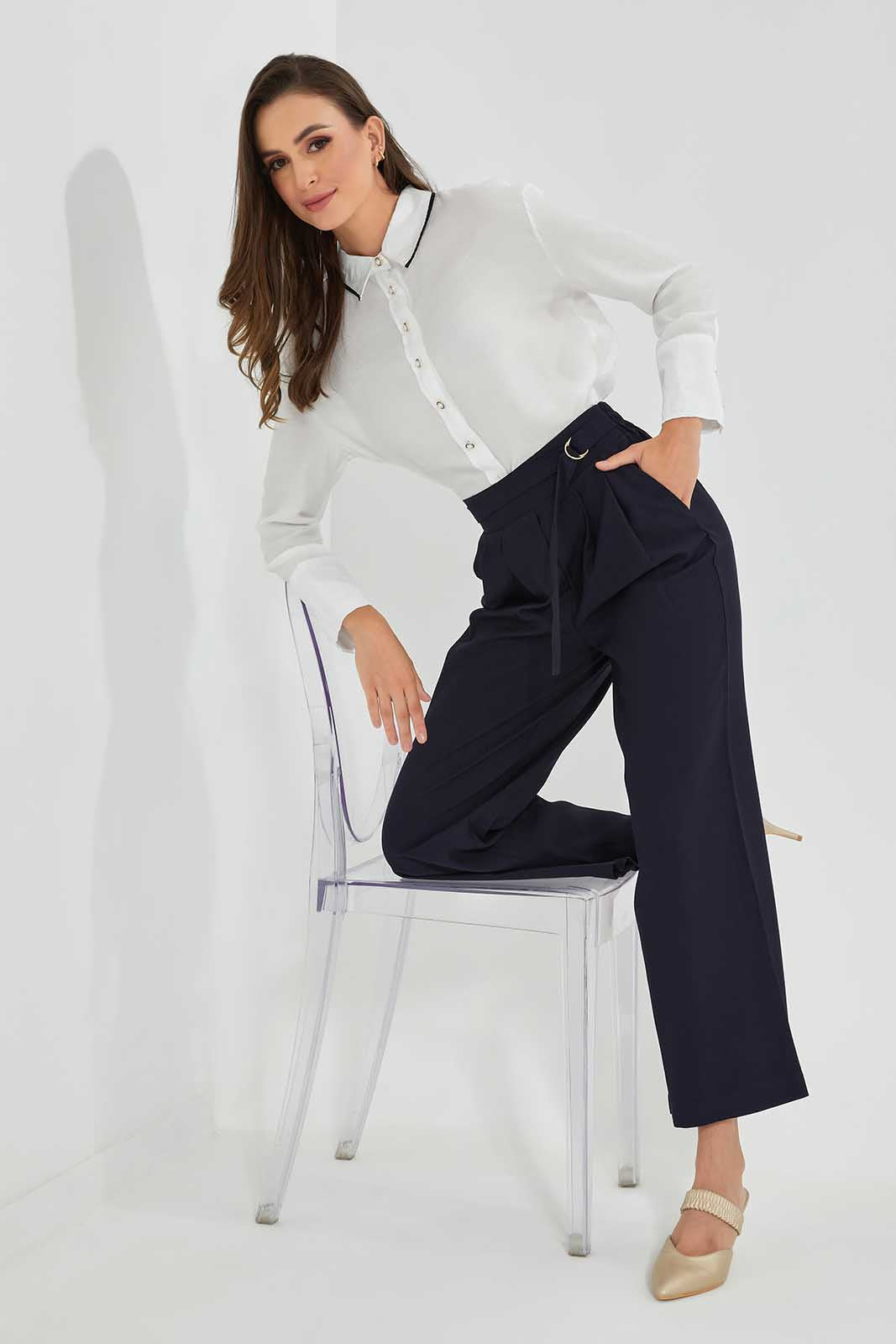 Redtag-Navy-Wide-Leg-Pants-Category:Trousers,-Colour:Navy,-Deals:New-In,-Filter:Women's-Clothing,-LDC,-LDC-Trousers,-New-In-LDC-APL,-Non-Sale,-Section:Women,-W22O-Women's-