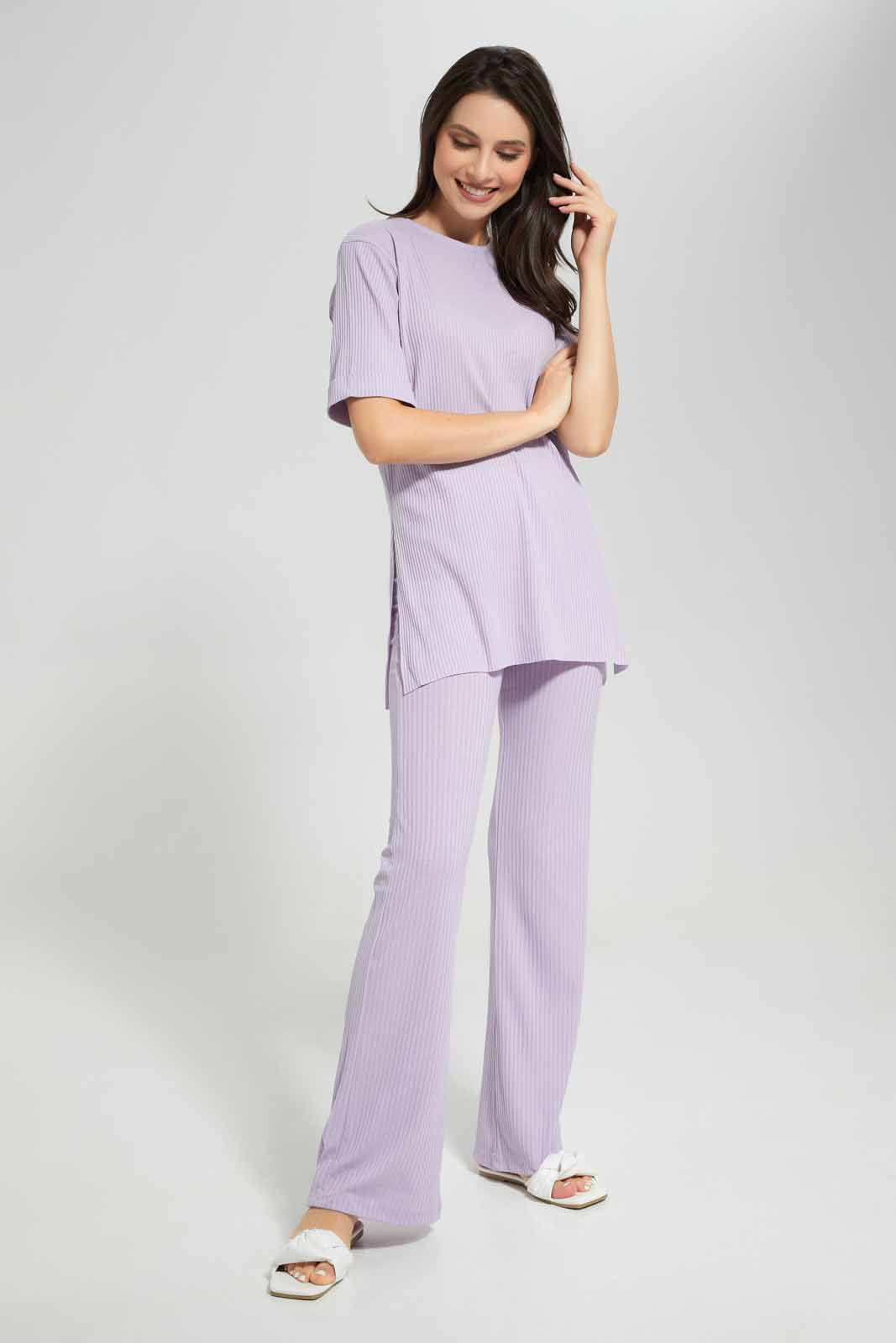 Redtag-Women-Lilac-Lounge-T-Shirt-Category:T-Shirts,-Colour:Lilac,-Deals:New-In,-Filter:Women's-Clothing,-New-In-Women-APL,-Non-Sale,-S22C,-Section:Women,-Women-T-Shirts-Women's-
