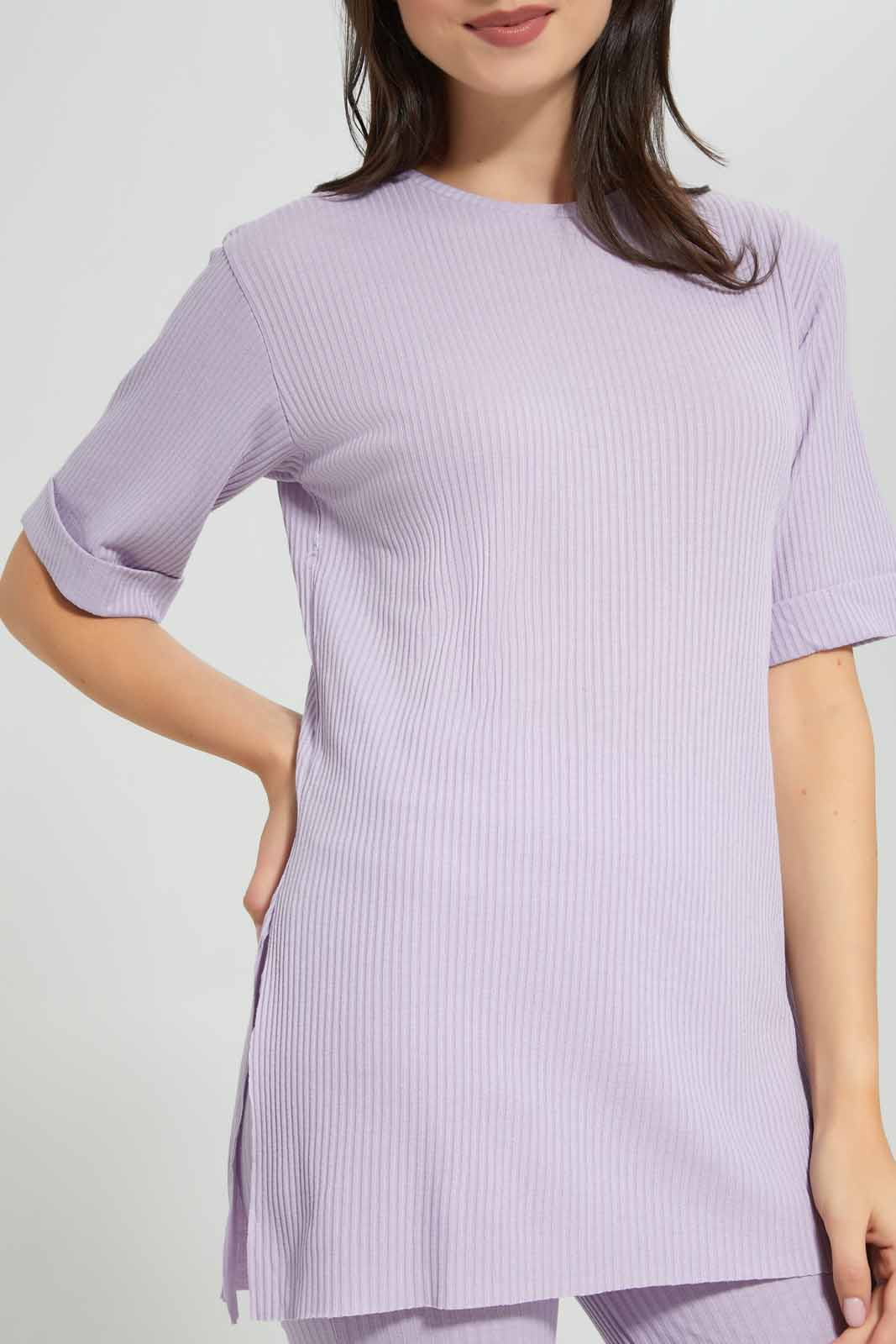 Redtag-Women-Lilac-Lounge-T-Shirt-Category:T-Shirts,-Colour:Lilac,-Deals:New-In,-Filter:Women's-Clothing,-New-In-Women-APL,-Non-Sale,-S22C,-Section:Women,-Women-T-Shirts-Women's-
