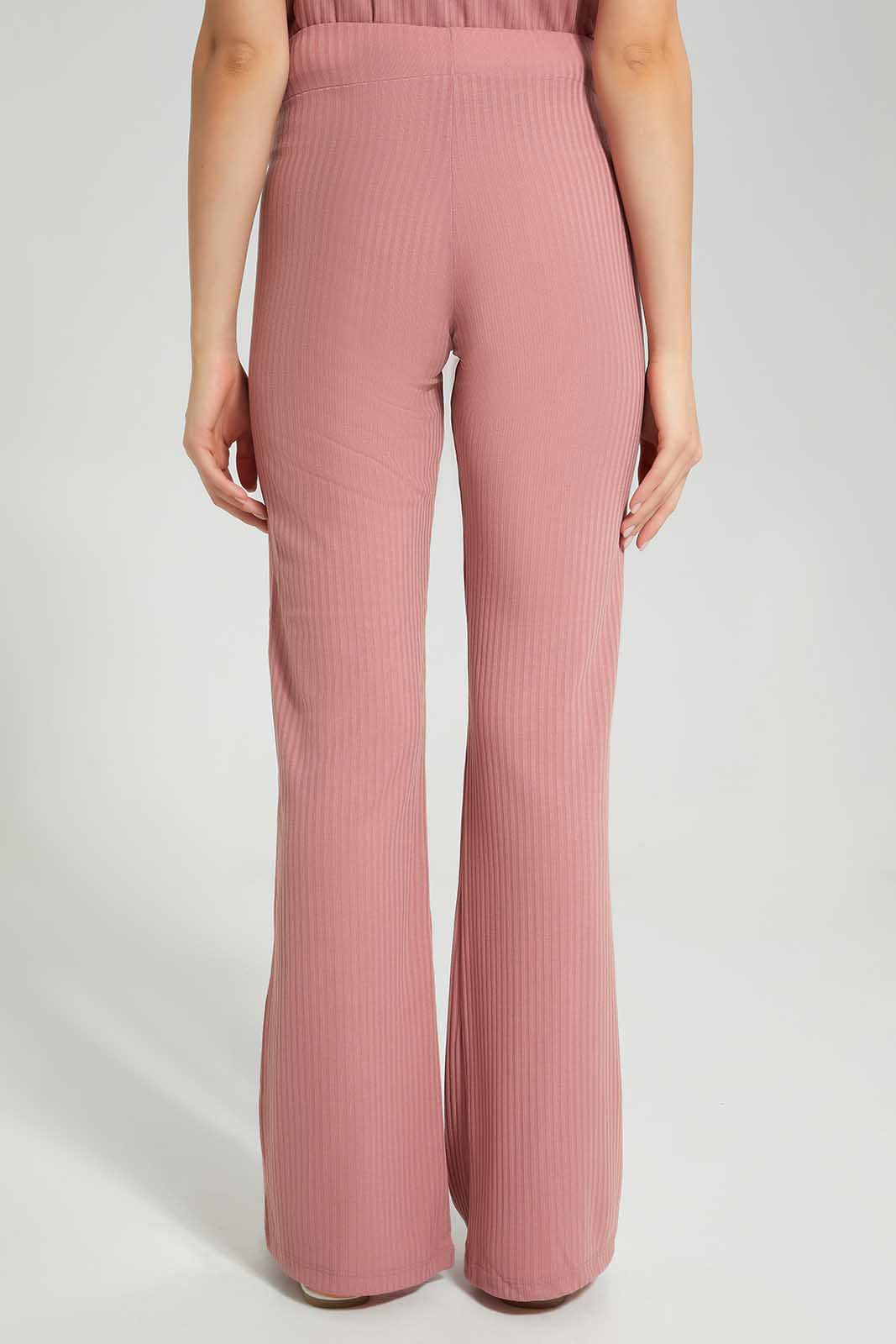 Redtag-Women-Dusty-Pink-Wideleg-Lounge-Pants-Category:Joggers,-Colour:Apricot,-Deals:New-In,-Filter:Women's-Clothing,-New-In-Women-APL,-Non-Sale,-S22C,-Section:Women,-Women-Joggers-Women's-