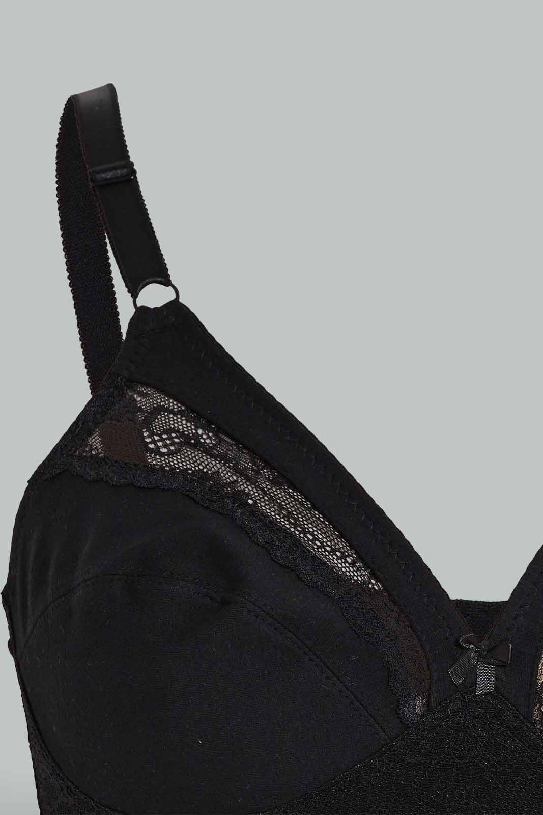 Redtag-Black-LAD-2-Pack-Non-Padded-BRA-Category:Bras,-Colour:Black,-Deals:New-In,-Filter:Women's-Clothing,-New-In-Women-APL,-Non-Sale,-Section:Women,-W22O,-Women-Bras--