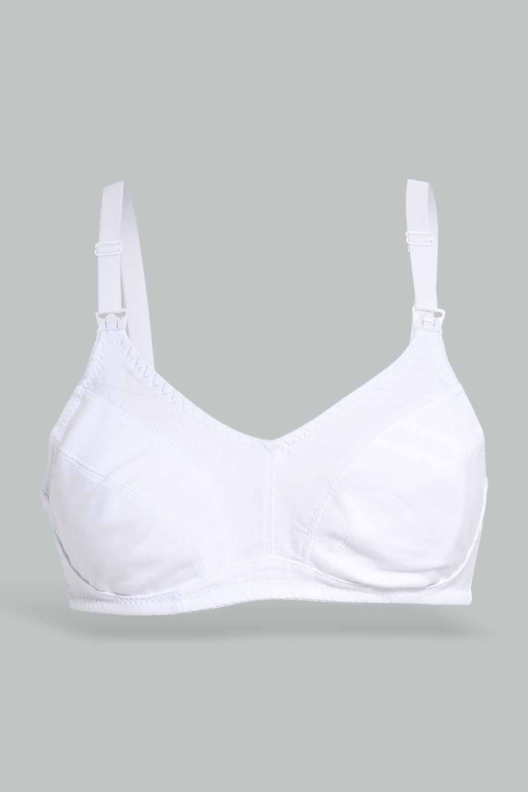 Redtag-White-LAD-2-Pack-Non-Padded-BRA-Category:Bras,-Colour:White,-Deals:New-In,-Filter:Women's-Clothing,-New-In-Women-APL,-Non-Sale,-Section:Women,-W22O,-Women-Bras--