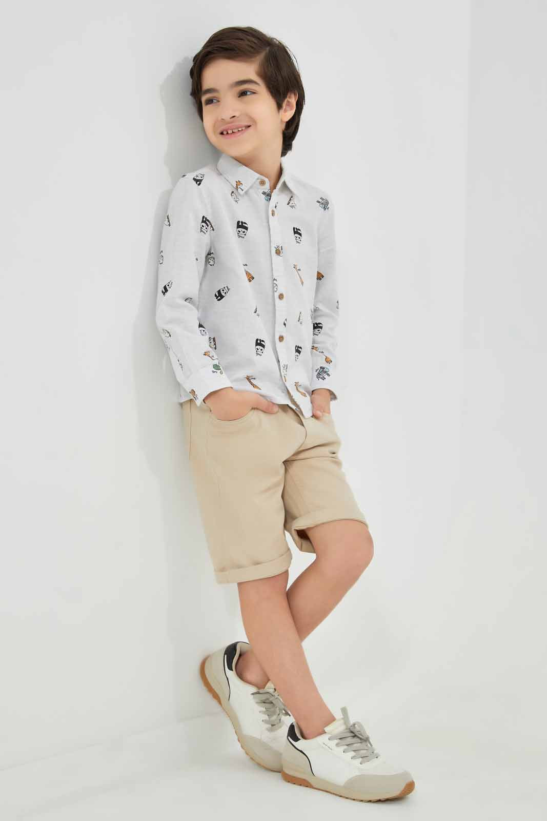 Redtag-Beige-5-Pocket-Western-Elasticated-Waist-Short-BOY-Shorts,-Category:Shorts,-Colour:Beige,-Deals:New-In,-Filter:Boys-(2-to-8-Yrs),-New-In-BOY-APL,-Non-Sale,-Section:Boys-(0-to-14Yrs),-VLM,-W22O-Boys-2 to 8 Years