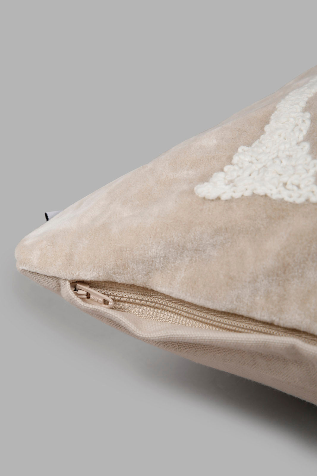 Redtag-Beige-Palm-Design-Embroidered-Cushion-Category:Cushions,-Colour:Beige,-Deals:New-In,-Elsa,-Filter:Home-Bedroom,-HMW-BED-Cushions,-New-In-HMW-BED,-Non-Sale,-Section:Homewares,-W22O-Home-Bedroom-