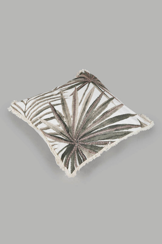 Redtag-Beige-Printed-Cushion-Category:Cushions,-Colour:Multicolour,-Deals:New-In,-Elsa,-Filter:Home-Bedroom,-HMW-BED-Cushions,-New-In-HMW-BED,-Non-Sale,-Section:Homewares,-W22O-Home-Bedroom-