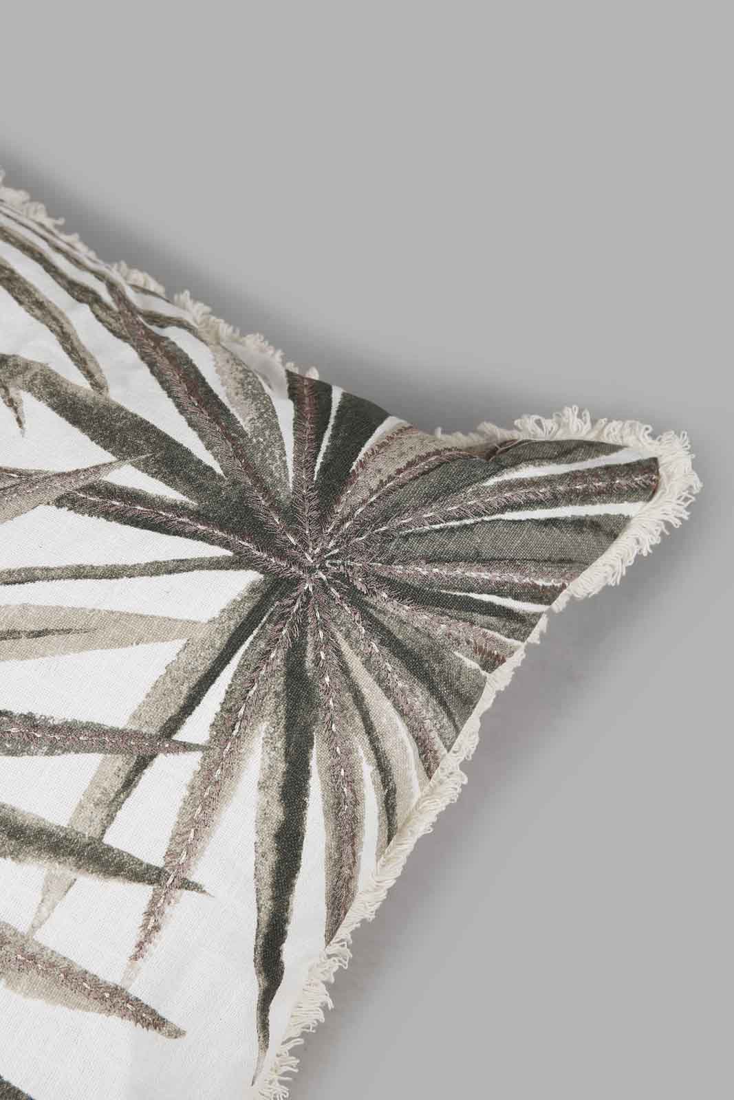 Redtag-Beige-Printed-Cushion-Category:Cushions,-Colour:Multicolour,-Deals:New-In,-Elsa,-Filter:Home-Bedroom,-HMW-BED-Cushions,-New-In-HMW-BED,-Non-Sale,-Section:Homewares,-W22O-Home-Bedroom-