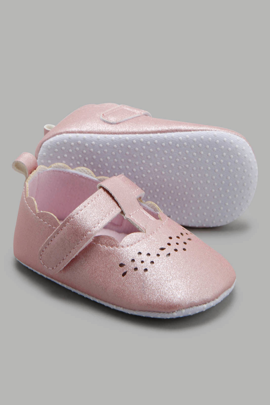Redtag-Pink-Pram-Shoe-Category:Shoes,-Colour:Pink,-Deals:New-In,-Filter:Baby-Footwear-(0-to-18-Mths),-NBF-Shoes,-New-In-NBF-FOO,-Non-Sale,-Section:Boys-(0-to-14Yrs),-W22B-Baby-0 to 18 Months