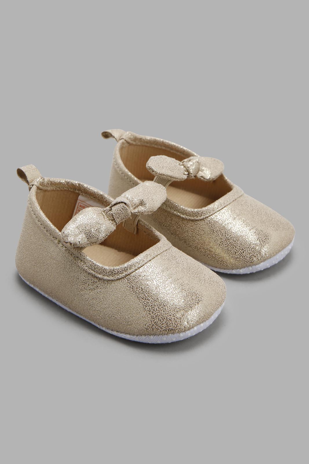 Redtag-Gold-Pram-Shoe-Category:Shoes,-Colour:Gold,-Deals:New-In,-Filter:Baby-Footwear-(0-to-18-Mths),-NBF-Shoes,-New-In-NBF-FOO,-Non-Sale,-Section:Boys-(0-to-14Yrs),-W22B-Baby-0 to 18 Months