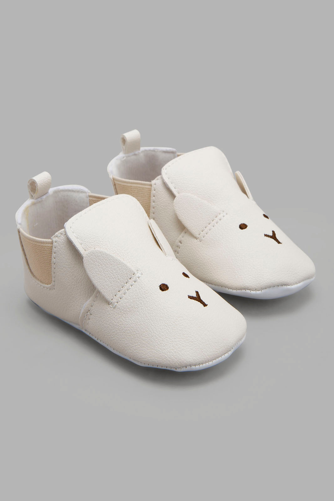 Redtag-Beige-Pram-Booties-Category:Boots,-Colour:Beige,-Deals:New-In,-Filter:Baby-Footwear-(0-to-18-Mths),-NBF-Boots,-New-In-NBF-FOO,-Non-Sale,-Section:Boys-(0-to-14Yrs),-W22A-Baby-0 to 18 Months