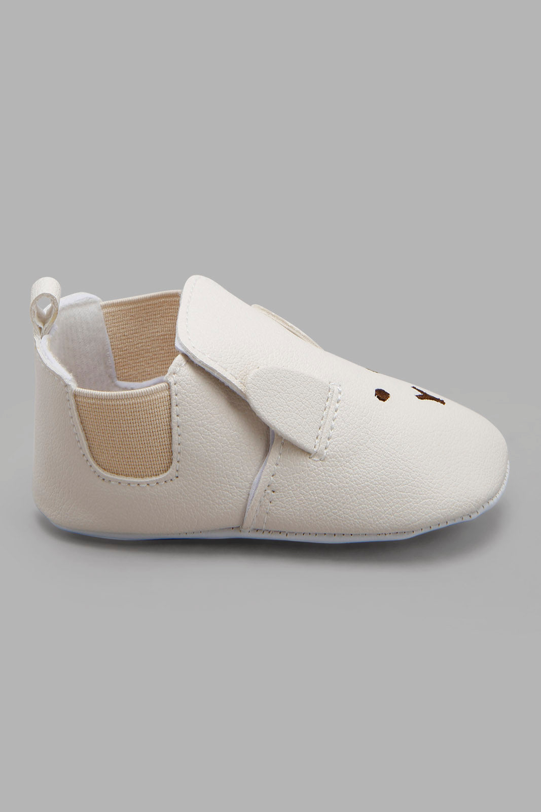 Redtag-Beige-Pram-Booties-Category:Boots,-Colour:Beige,-Deals:New-In,-Filter:Baby-Footwear-(0-to-18-Mths),-NBF-Boots,-New-In-NBF-FOO,-Non-Sale,-Section:Boys-(0-to-14Yrs),-W22A-Baby-0 to 18 Months