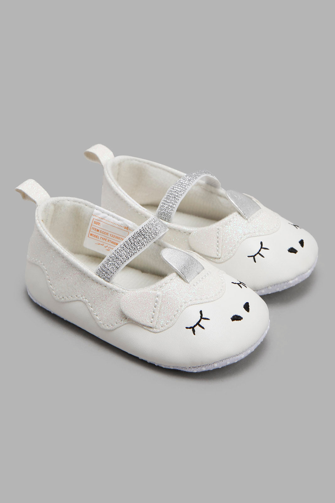 Redtag-White-Pram-Shoe-Category:Shoes,-Colour:White,-Deals:New-In,-Filter:Baby-Footwear-(0-to-18-Mths),-NBF-Shoes,-New-In-NBF-FOO,-Non-Sale,-Section:Boys-(0-to-14Yrs),-W22A-Baby-0 to 18 Months
