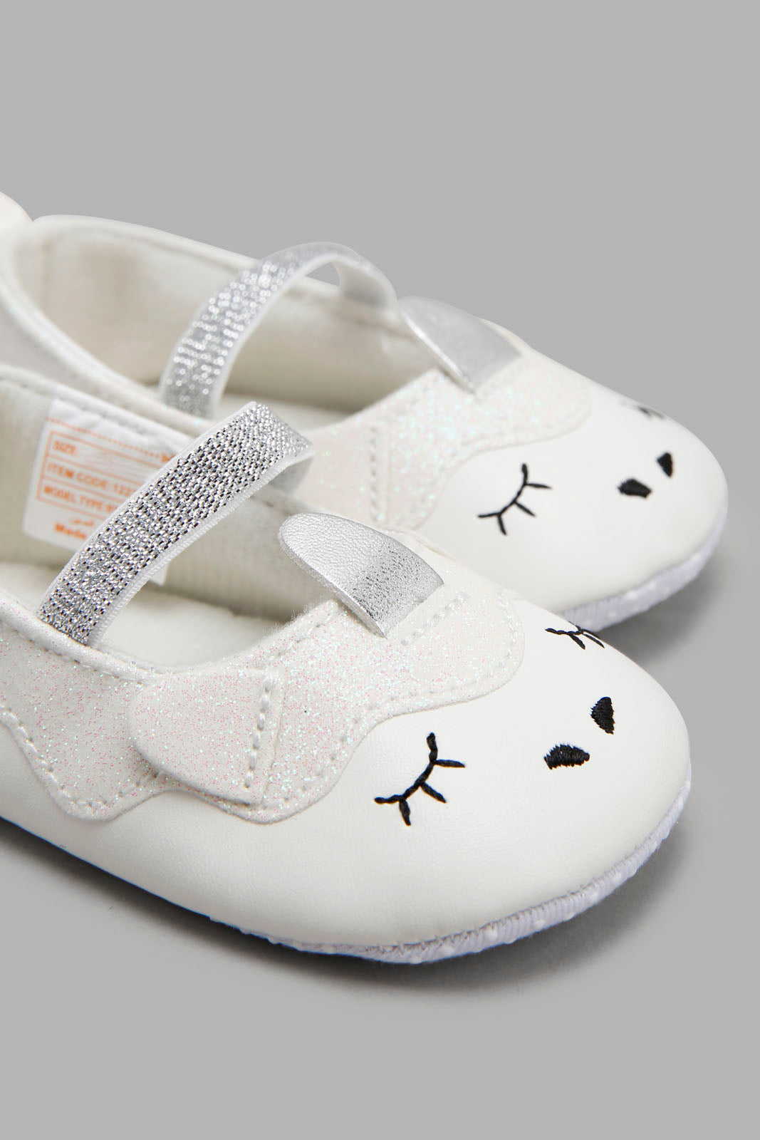 Redtag-White-Pram-Shoe-Category:Shoes,-Colour:White,-Deals:New-In,-Filter:Baby-Footwear-(0-to-18-Mths),-NBF-Shoes,-New-In-NBF-FOO,-Non-Sale,-Section:Boys-(0-to-14Yrs),-W22A-Baby-0 to 18 Months