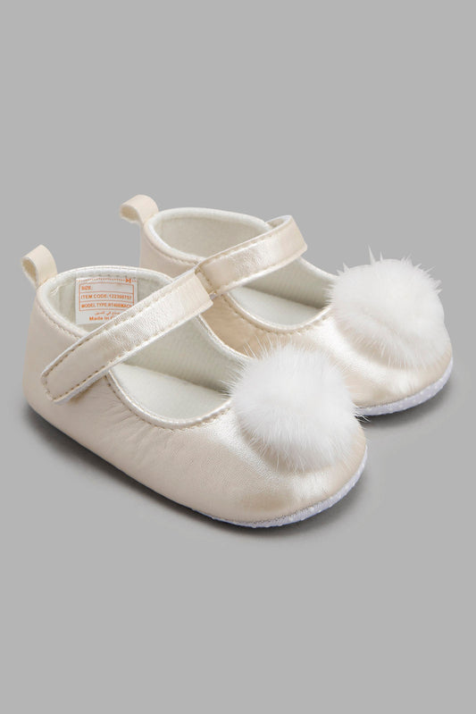 Redtag-Gold-Pram-Shoe-Category:Shoes,-Colour:Gold,-Deals:New-In,-Filter:Baby-Footwear-(0-to-18-Mths),-NBF-Shoes,-New-In-NBF-FOO,-Non-Sale,-Section:Boys-(0-to-14Yrs),-W22A-Baby-0 to 18 Months