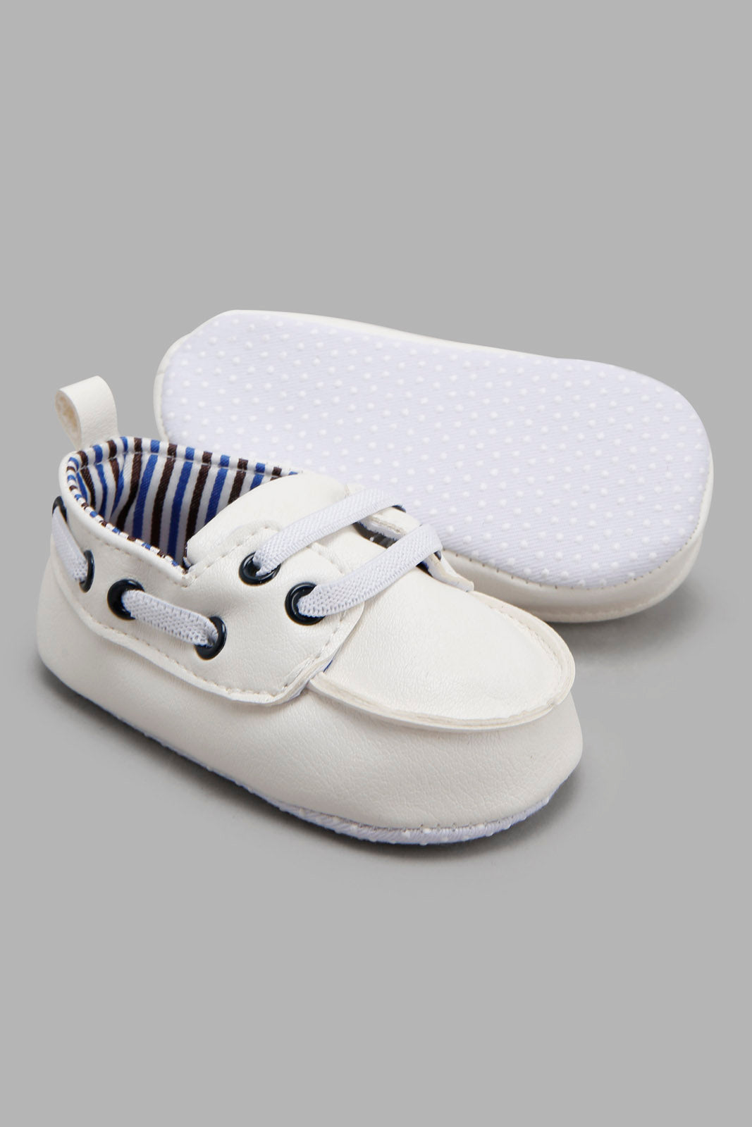 Redtag-White-Pram-Shoe-Category:Shoes,-Colour:White,-Deals:New-In,-Filter:Baby-Footwear-(0-to-18-Mths),-NBF-Shoes,-New-In-NBF-FOO,-Non-Sale,-Section:Boys-(0-to-14Yrs),-W22A-Baby-0 to 18 Months