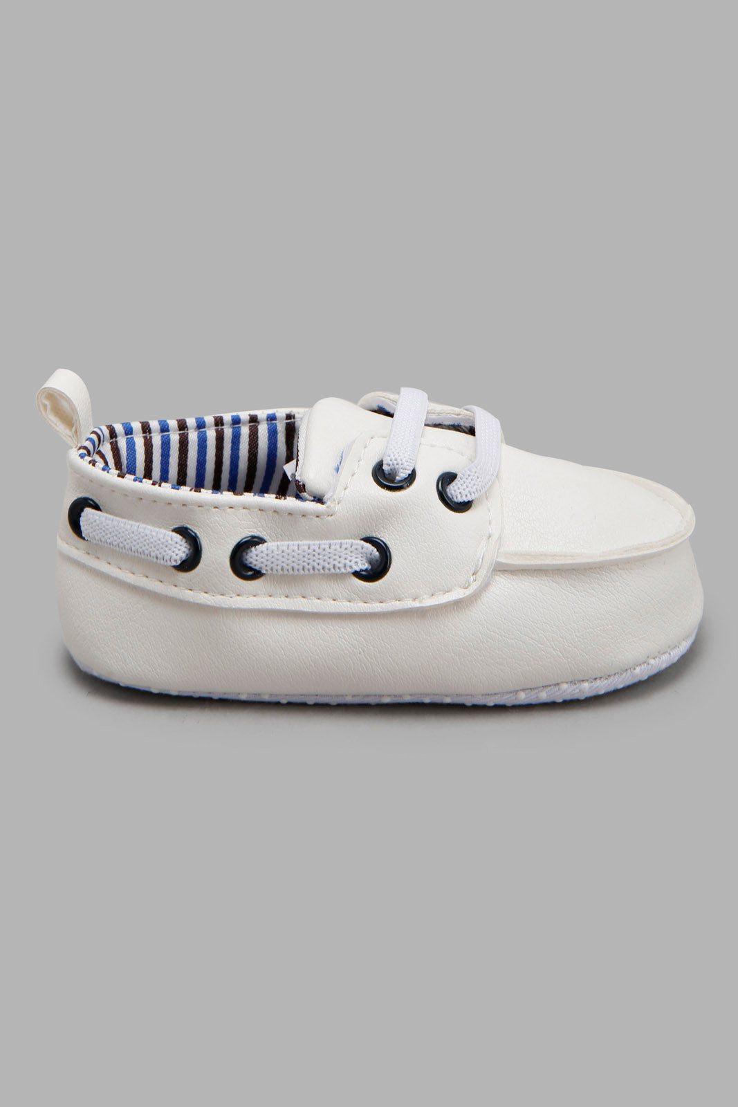 Redtag-White-Pram-Shoe-Category:Shoes,-Colour:White,-Deals:New-In,-Filter:Baby-Footwear-(0-to-18-Mths),-NBF-Shoes,-New-In-NBF-FOO,-Non-Sale,-Section:Boys-(0-to-14Yrs),-W22A-Baby-0 to 18 Months