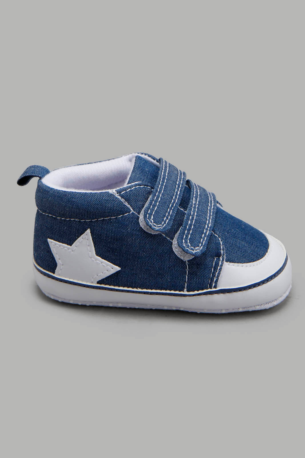 Redtag-Navy-Pram-Shoe-Category:Shoes,-Colour:Navy,-Deals:New-In,-Filter:Baby-Footwear-(0-to-18-Mths),-NBF-Shoes,-New-In-NBF-FOO,-Non-Sale,-Section:Boys-(0-to-14Yrs),-W22A-Baby-0 to 18 Months