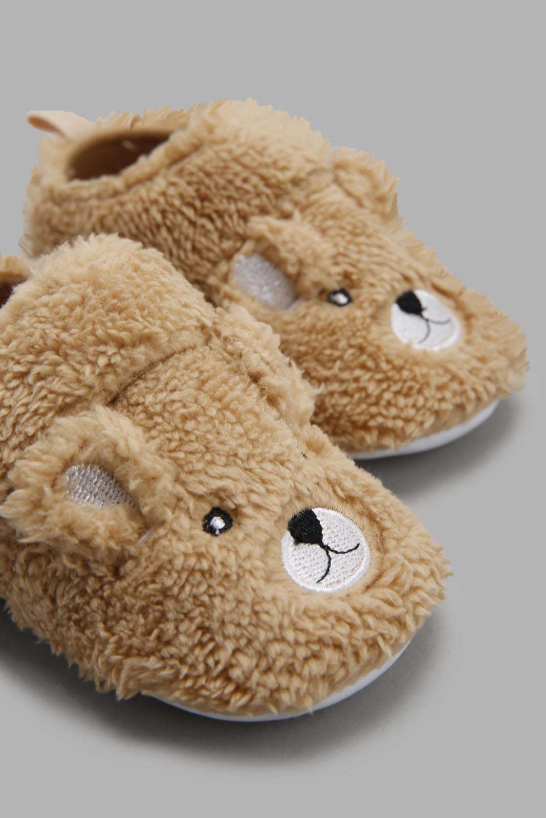 Redtag-Beige-Pram-Booties-Category:Boots,-Colour:Beige,-Deals:New-In,-Filter:Baby-Footwear-(0-to-18-Mths),-NBF-Boots,-New-In-NBF-FOO,-Non-Sale,-Section:Boys-(0-to-14Yrs),-W22B-Baby-0 to 18 Months