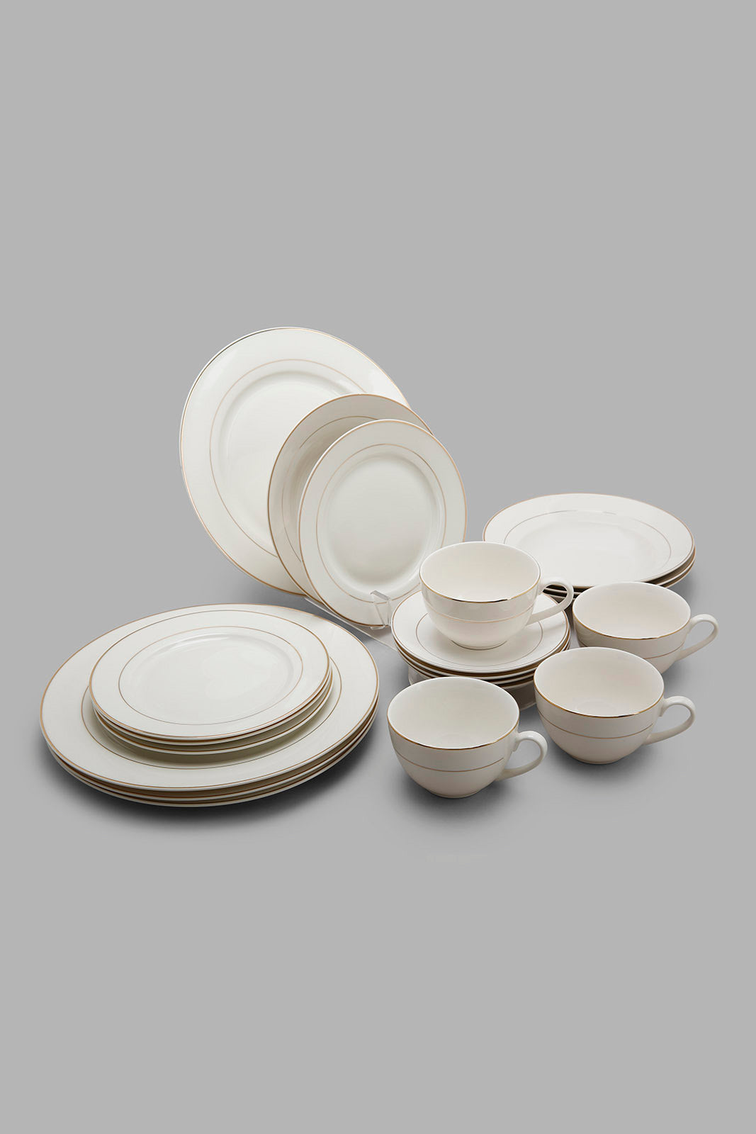 Redtag-White-Dinner-Set-With-Gold-Rim-(20-Piece)-Category:Dinner-Sets,-Colour:White,-Deals:New-In,-Filter:Home-Dining,-HMW-DIN-Crockery,-New-In-HMW-DIN,-Non-Sale,-Section:Homewares,-W22A-Home-Dining-