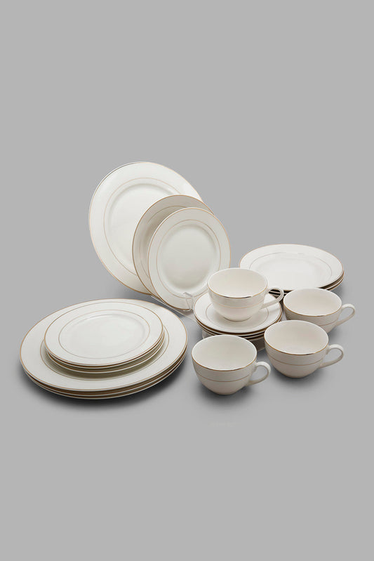 Redtag-White-Dinner-Set-With-Gold-Rim-(20-Piece)-Category:Dinner-Sets,-Colour:White,-Deals:New-In,-Filter:Home-Dining,-HMW-DIN-Crockery,-New-In-HMW-DIN,-Non-Sale,-Section:Homewares,-W22A-Home-Dining-