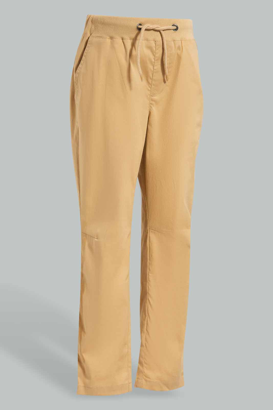 Redtag-Beige-Poplin-Pullon-Trousers-BOY-Trousers,-Category:Trousers,-Colour:Beige,-Deals:New-In,-Filter:Boys-(2-to-8-Yrs),-New-In-BOY-APL,-Non-Sale,-Section:Boys-(0-to-14Yrs),-W22O-Boys-2 to 8 Years