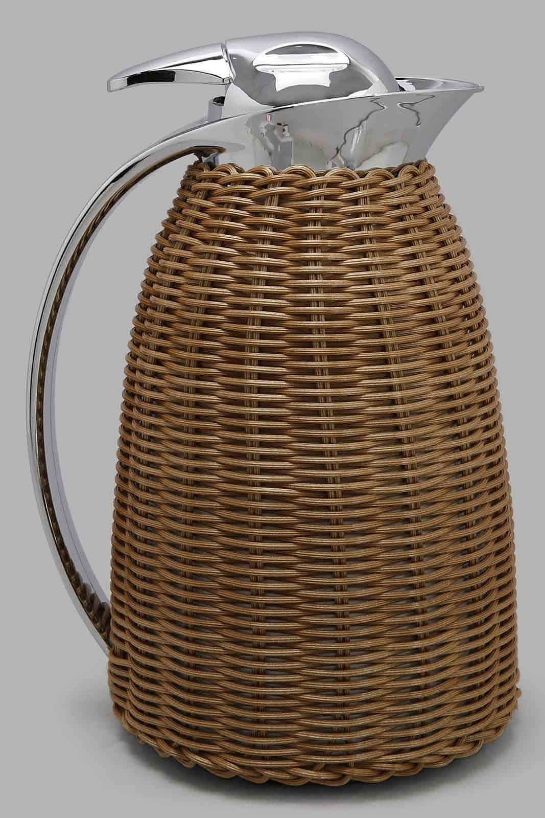 Redtag-Brown-Weaving-Vaccum-Flask-Category:Storage,-Colour:Brown,-Deals:New-In,-Filter:Home-Dining,-HMW-DIN-Storage,-New-In-HMW-DIN,-Non-Sale,-Section:Homewares,-W22O-Home-Dining-