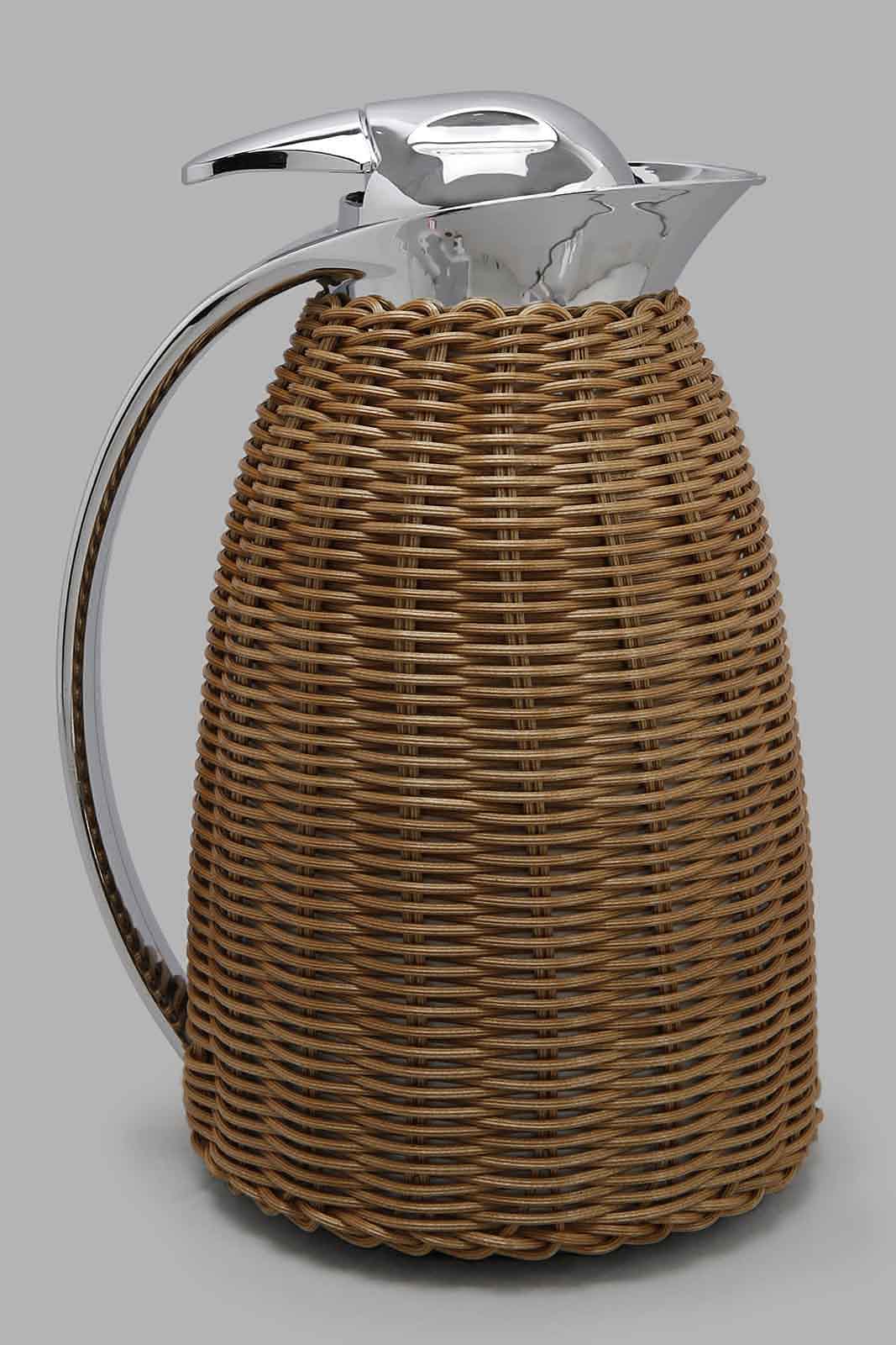 Redtag-Brown-Weaving-Vaccum-Flask-Category:Storage,-Colour:Brown,-Deals:New-In,-Filter:Home-Dining,-HMW-DIN-Storage,-New-In-HMW-DIN,-Non-Sale,-Section:Homewares,-W22O-Home-Dining-