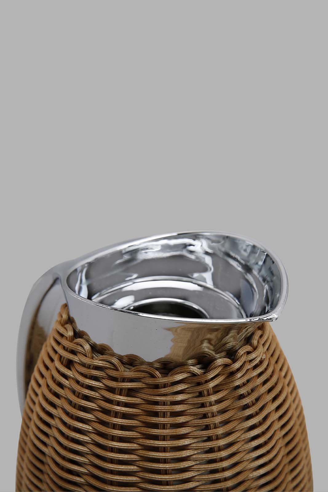 Redtag-Brown-Weaving-Vaccum-Flask-Category:Storage,-Colour:Brown,-Deals:New-In,-Filter:Home-Dining,-HMW-DIN-Storage,-New-In-HMW-DIN,-Non-Sale,-Section:Homewares,-W22O-Home-Dining-